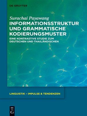 cover image of Informationsstruktur und grammatische Kodierungsmuster